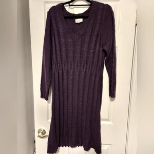 Modcloth Fervour Purple Sweater Dress 2x